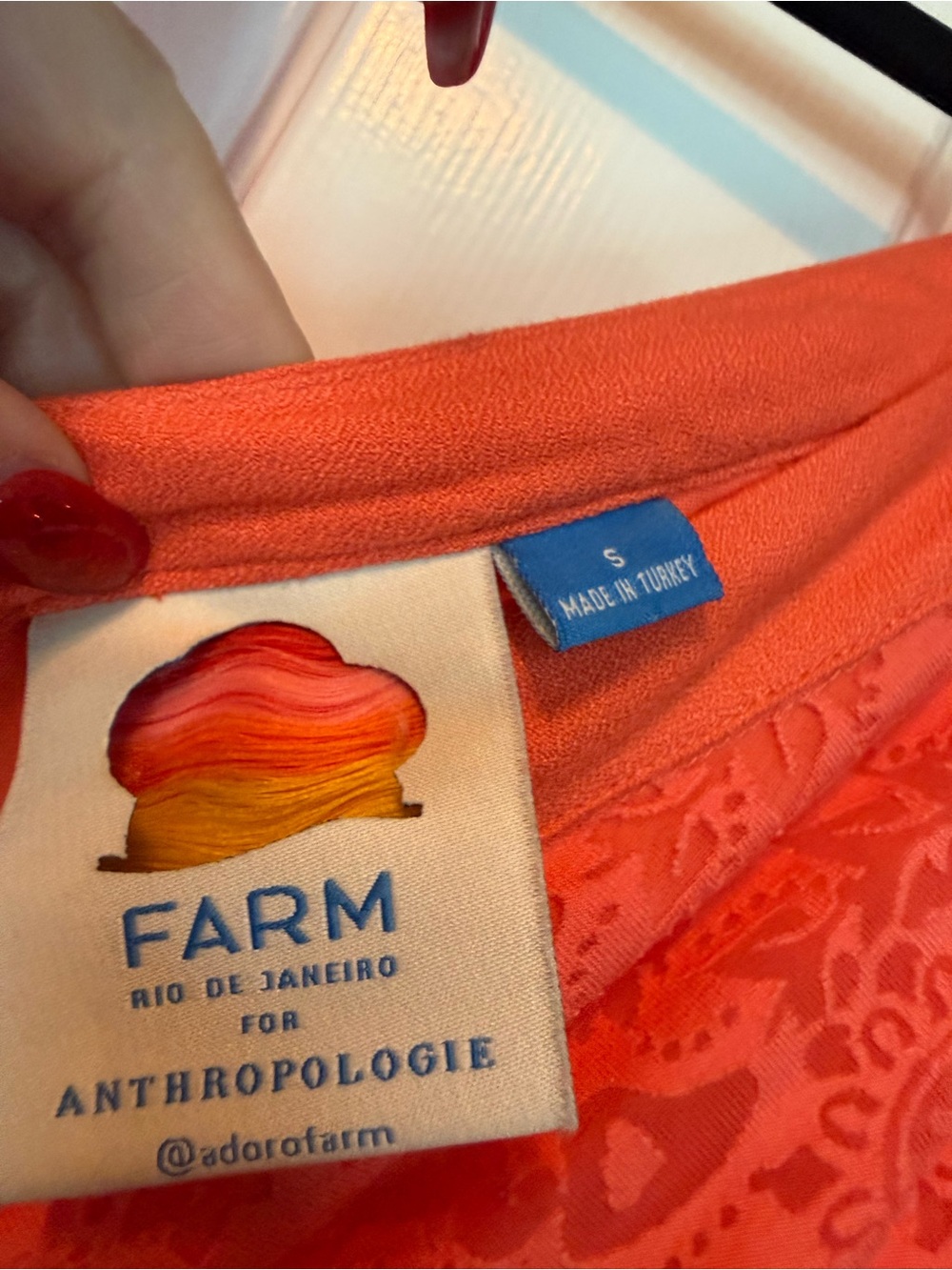 🌺❤️ Farm Rio for Anthropologie Lace Maxi Dress Surplice V-Neck Boho Size Small - Picture 4 of 8